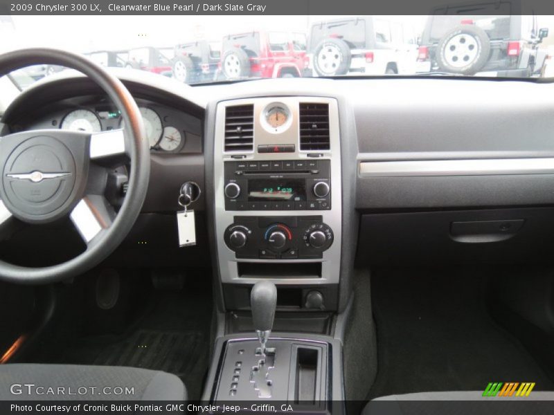 Clearwater Blue Pearl / Dark Slate Gray 2009 Chrysler 300 LX