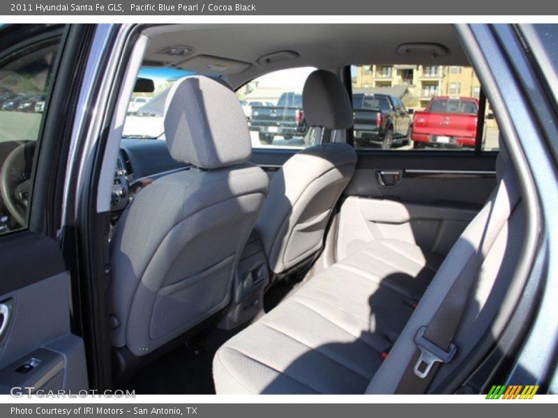 Pacific Blue Pearl / Cocoa Black 2011 Hyundai Santa Fe GLS