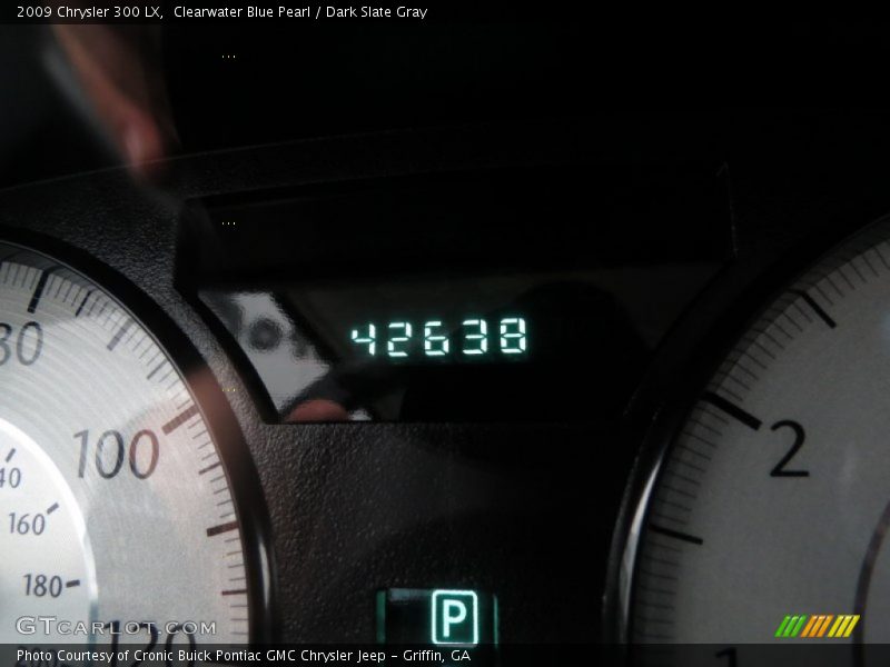 Clearwater Blue Pearl / Dark Slate Gray 2009 Chrysler 300 LX