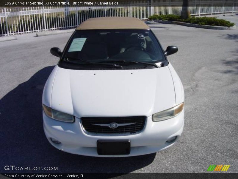 Bright White / Camel Beige 1999 Chrysler Sebring JXi Convertible