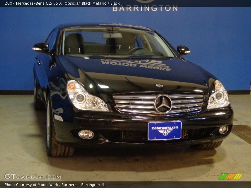 Obsidian Black Metallic / Black 2007 Mercedes-Benz CLS 550
