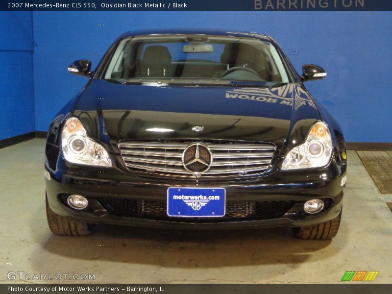 Obsidian Black Metallic / Black 2007 Mercedes-Benz CLS 550