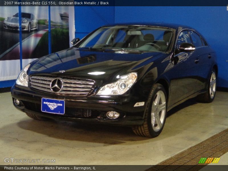 Obsidian Black Metallic / Black 2007 Mercedes-Benz CLS 550