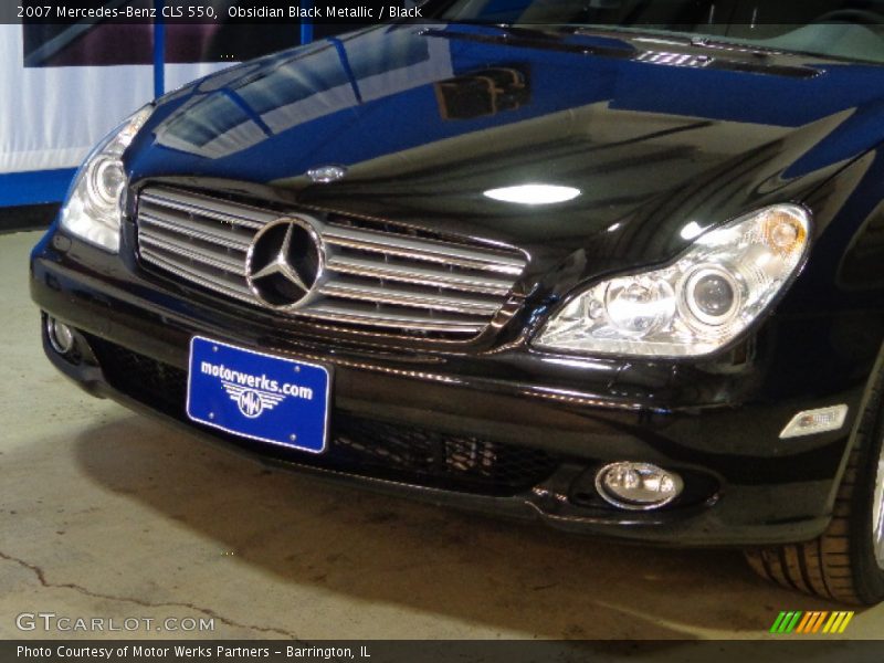 Obsidian Black Metallic / Black 2007 Mercedes-Benz CLS 550