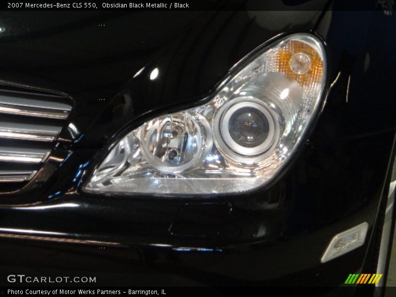 Obsidian Black Metallic / Black 2007 Mercedes-Benz CLS 550