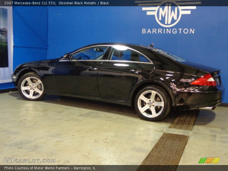 Obsidian Black Metallic / Black 2007 Mercedes-Benz CLS 550