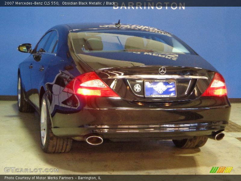 Obsidian Black Metallic / Black 2007 Mercedes-Benz CLS 550