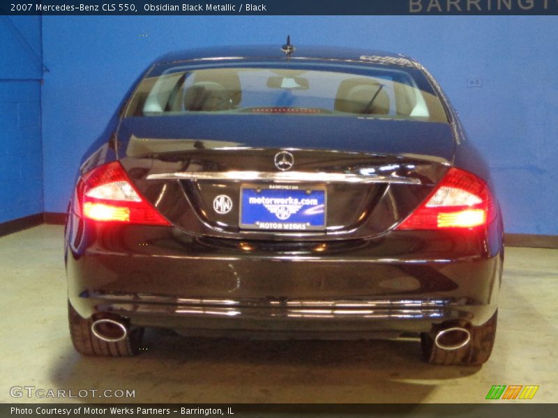 Obsidian Black Metallic / Black 2007 Mercedes-Benz CLS 550