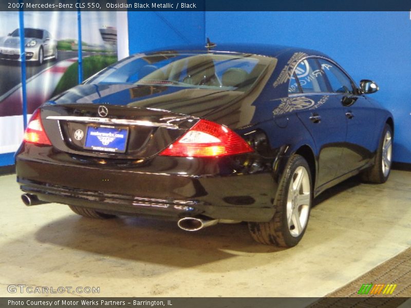 Obsidian Black Metallic / Black 2007 Mercedes-Benz CLS 550
