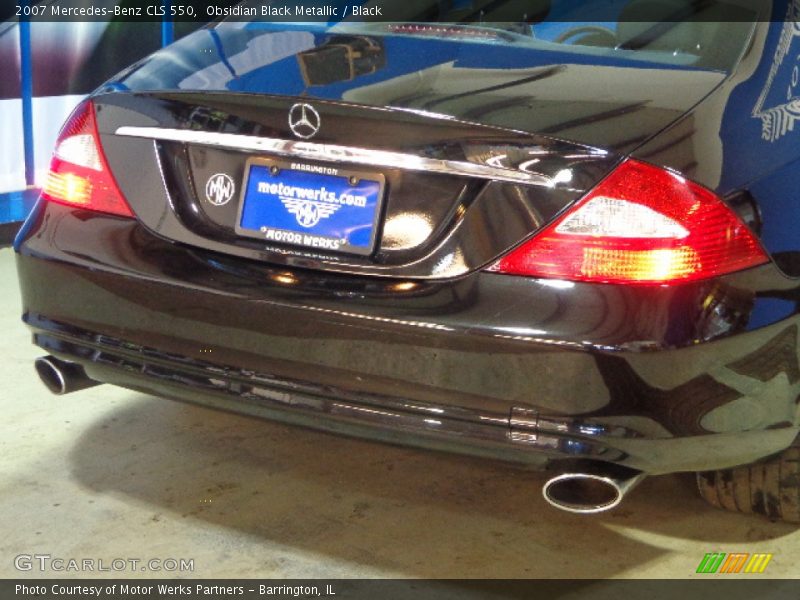 Obsidian Black Metallic / Black 2007 Mercedes-Benz CLS 550