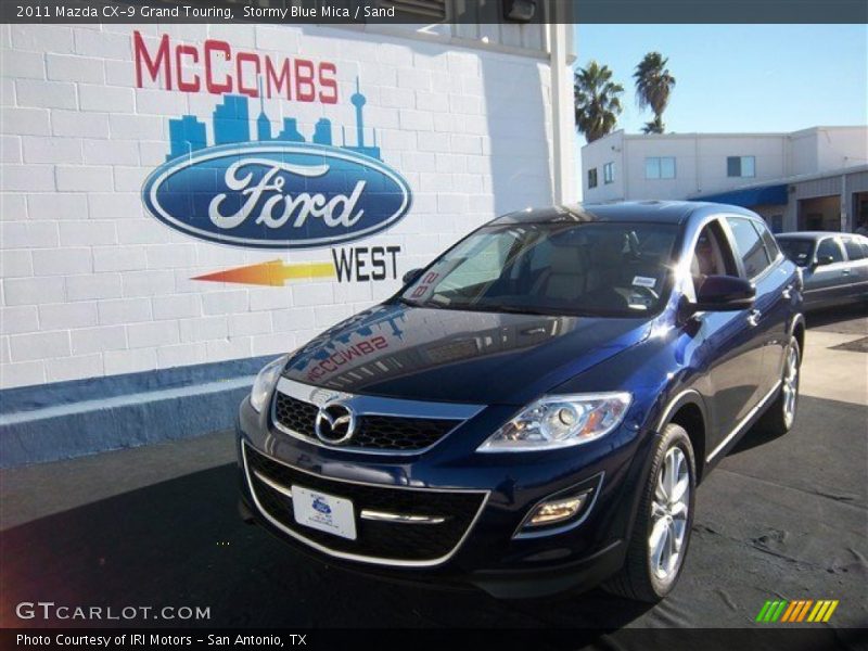 Stormy Blue Mica / Sand 2011 Mazda CX-9 Grand Touring