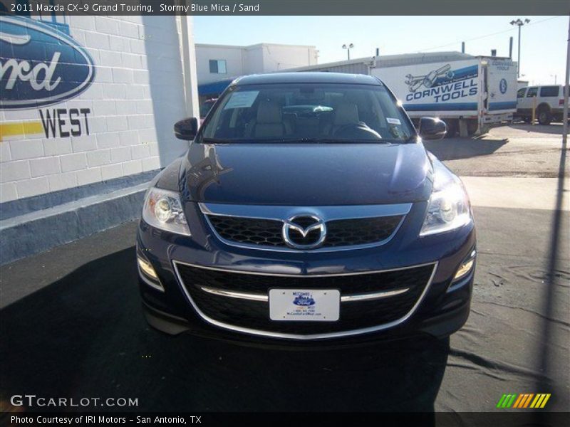 Stormy Blue Mica / Sand 2011 Mazda CX-9 Grand Touring