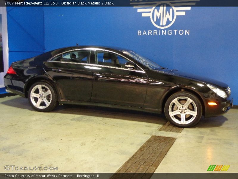 Obsidian Black Metallic / Black 2007 Mercedes-Benz CLS 550