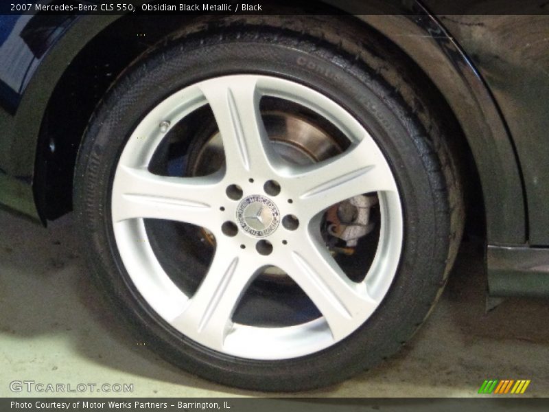 Obsidian Black Metallic / Black 2007 Mercedes-Benz CLS 550