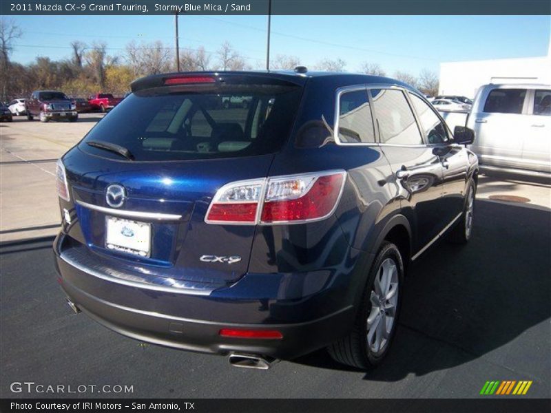 Stormy Blue Mica / Sand 2011 Mazda CX-9 Grand Touring