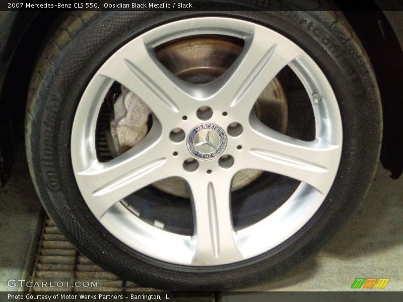 Obsidian Black Metallic / Black 2007 Mercedes-Benz CLS 550