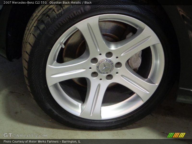 Obsidian Black Metallic / Black 2007 Mercedes-Benz CLS 550