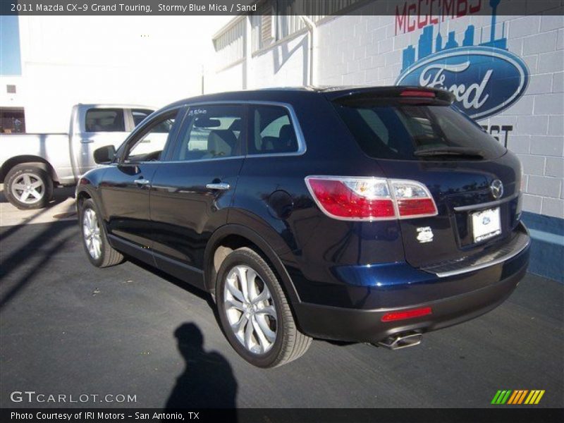 Stormy Blue Mica / Sand 2011 Mazda CX-9 Grand Touring