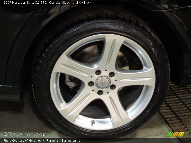 Obsidian Black Metallic / Black 2007 Mercedes-Benz CLS 550