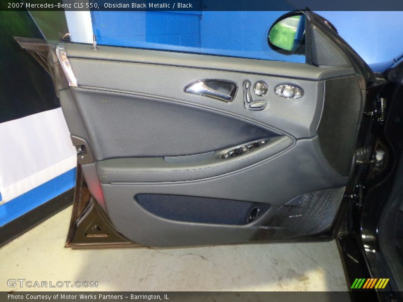 Obsidian Black Metallic / Black 2007 Mercedes-Benz CLS 550