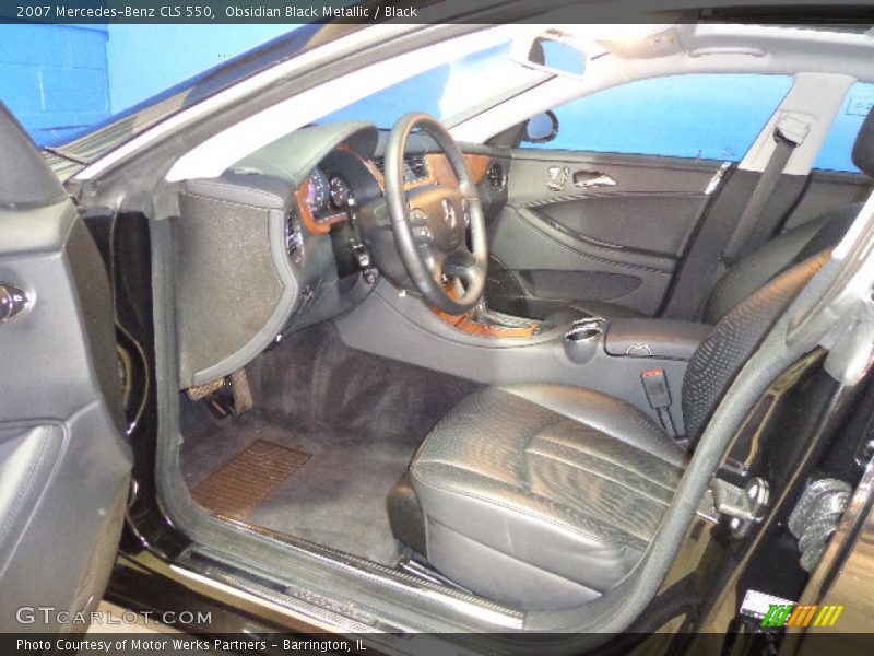 Obsidian Black Metallic / Black 2007 Mercedes-Benz CLS 550