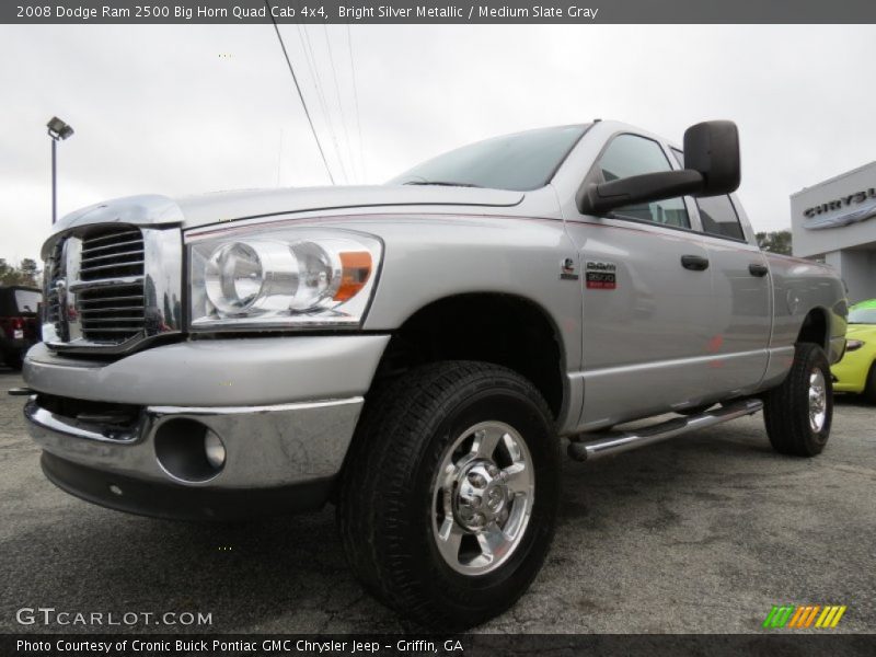 Bright Silver Metallic / Medium Slate Gray 2008 Dodge Ram 2500 Big Horn Quad Cab 4x4