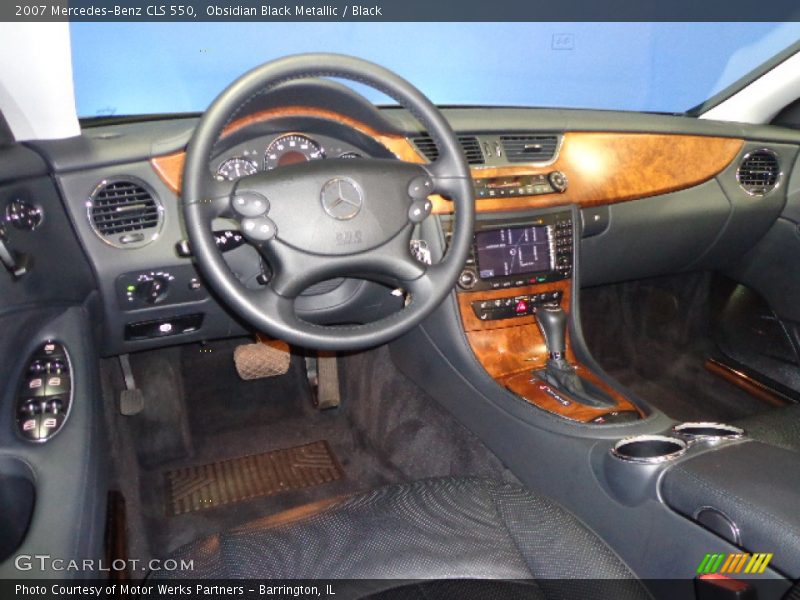 Obsidian Black Metallic / Black 2007 Mercedes-Benz CLS 550