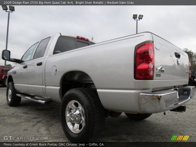 Bright Silver Metallic / Medium Slate Gray 2008 Dodge Ram 2500 Big Horn Quad Cab 4x4