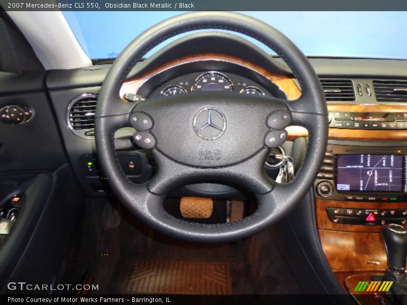 Obsidian Black Metallic / Black 2007 Mercedes-Benz CLS 550