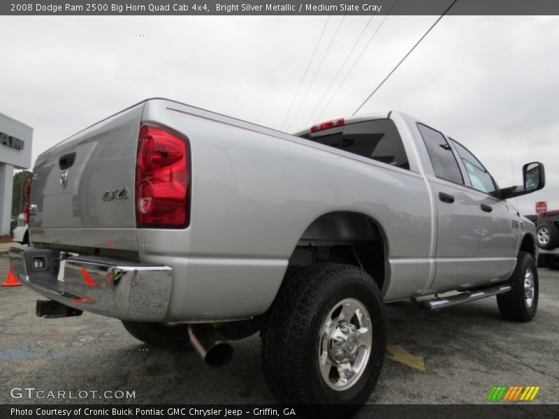 Bright Silver Metallic / Medium Slate Gray 2008 Dodge Ram 2500 Big Horn Quad Cab 4x4