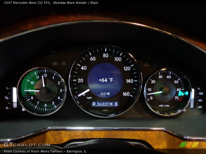 Obsidian Black Metallic / Black 2007 Mercedes-Benz CLS 550