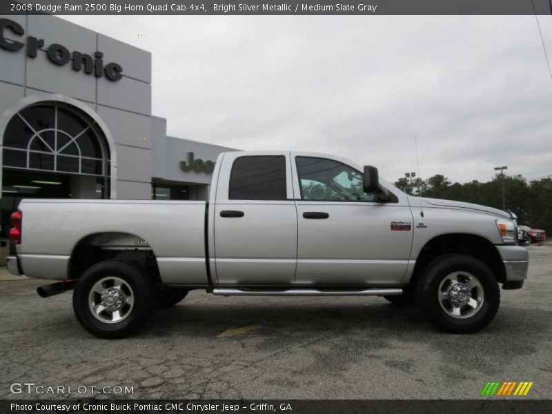 Bright Silver Metallic / Medium Slate Gray 2008 Dodge Ram 2500 Big Horn Quad Cab 4x4