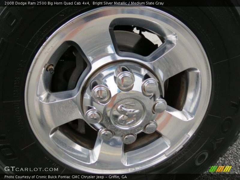 Bright Silver Metallic / Medium Slate Gray 2008 Dodge Ram 2500 Big Horn Quad Cab 4x4