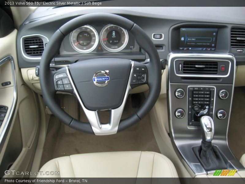 Electric Silver Metallic / Soft Beige 2013 Volvo S60 T5