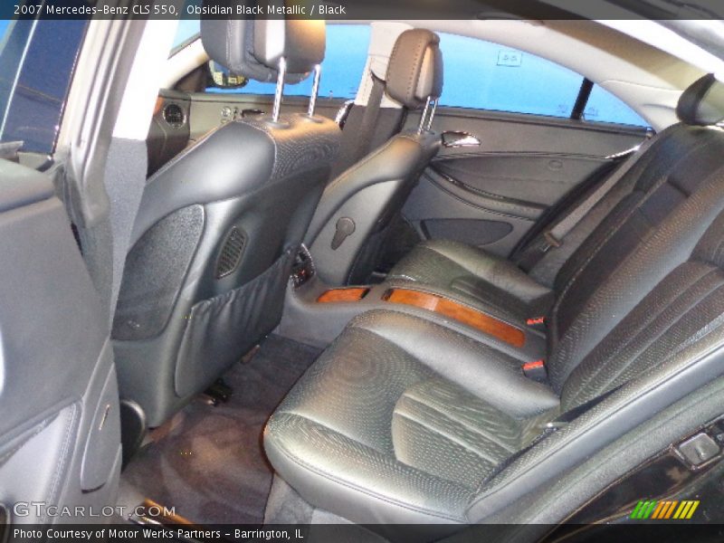 Obsidian Black Metallic / Black 2007 Mercedes-Benz CLS 550