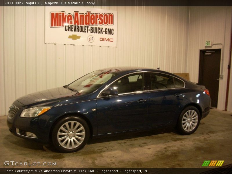 Majestic Blue Metallic / Ebony 2011 Buick Regal CXL