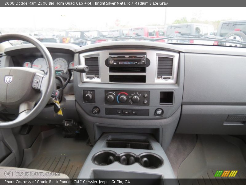 Bright Silver Metallic / Medium Slate Gray 2008 Dodge Ram 2500 Big Horn Quad Cab 4x4