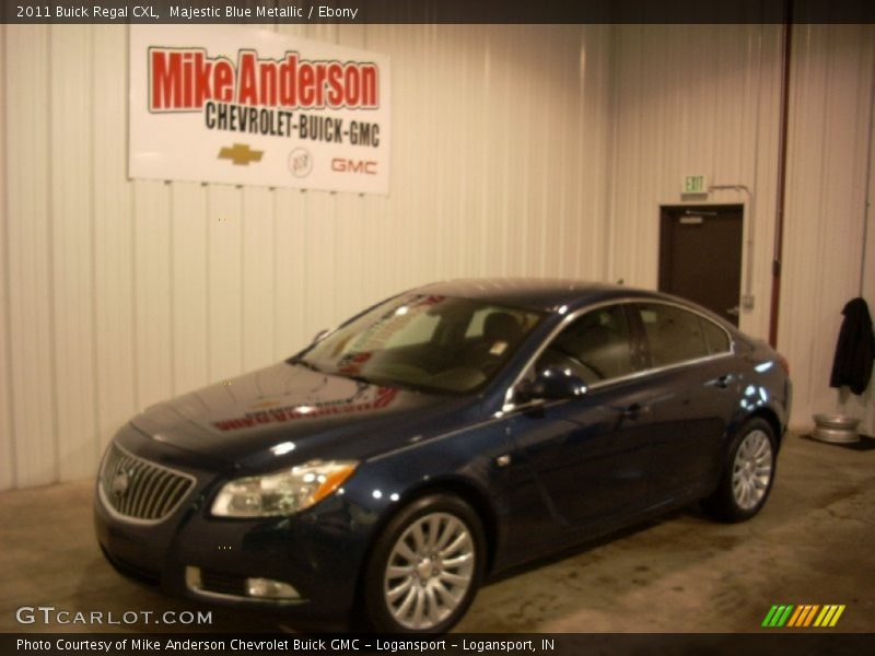 Majestic Blue Metallic / Ebony 2011 Buick Regal CXL