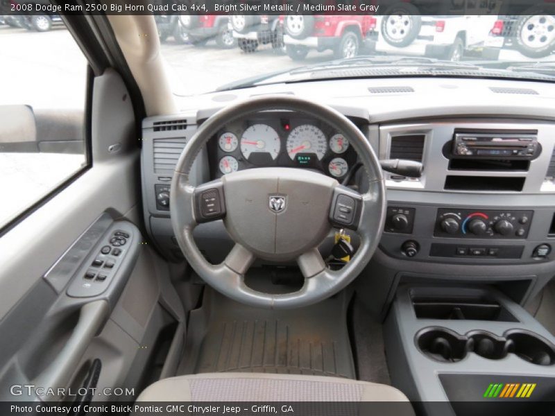 Bright Silver Metallic / Medium Slate Gray 2008 Dodge Ram 2500 Big Horn Quad Cab 4x4