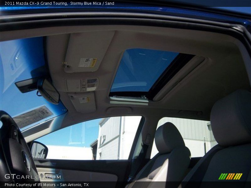 Stormy Blue Mica / Sand 2011 Mazda CX-9 Grand Touring