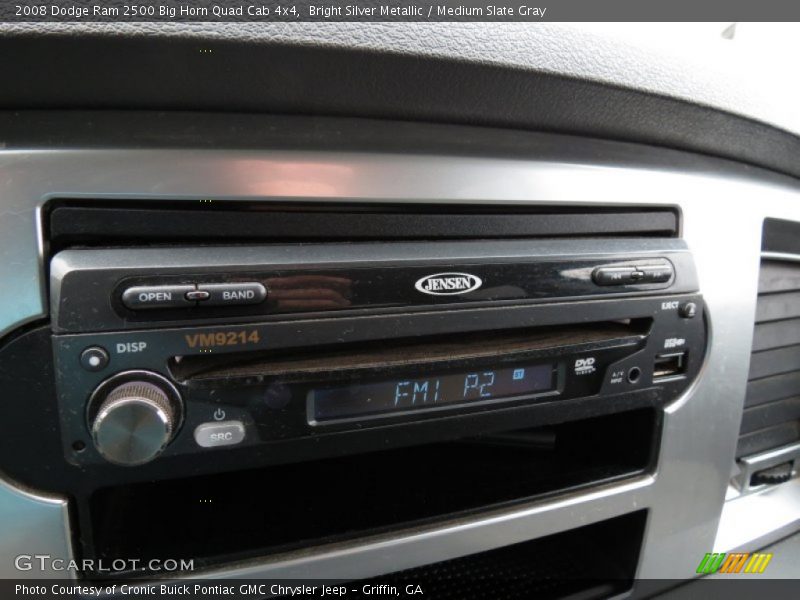 Bright Silver Metallic / Medium Slate Gray 2008 Dodge Ram 2500 Big Horn Quad Cab 4x4