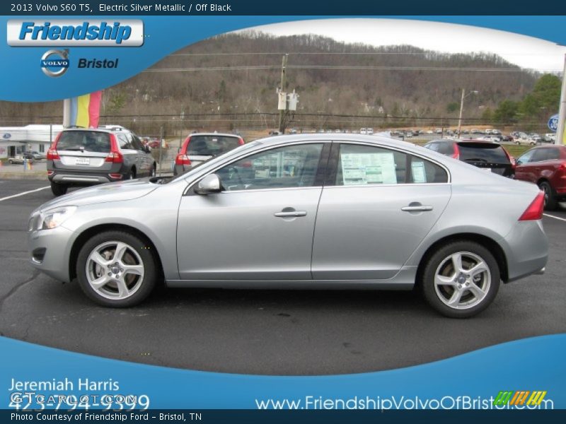 Electric Silver Metallic / Off Black 2013 Volvo S60 T5