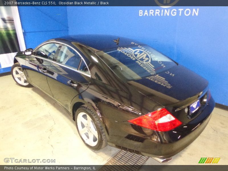 Obsidian Black Metallic / Black 2007 Mercedes-Benz CLS 550