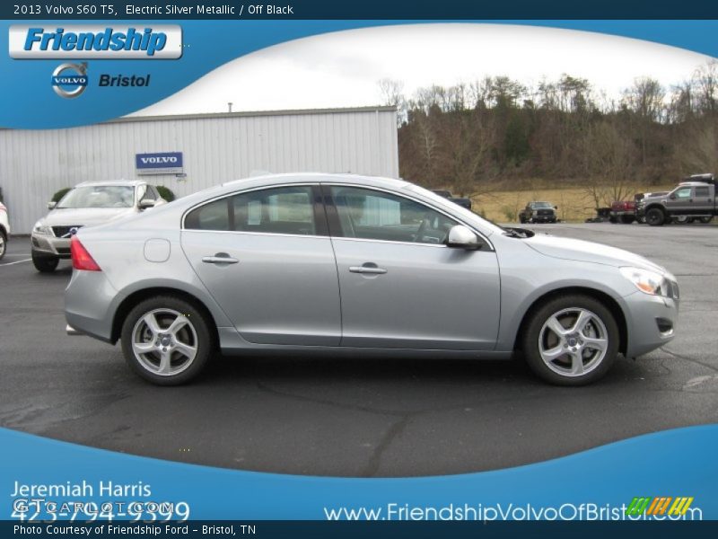 Electric Silver Metallic / Off Black 2013 Volvo S60 T5