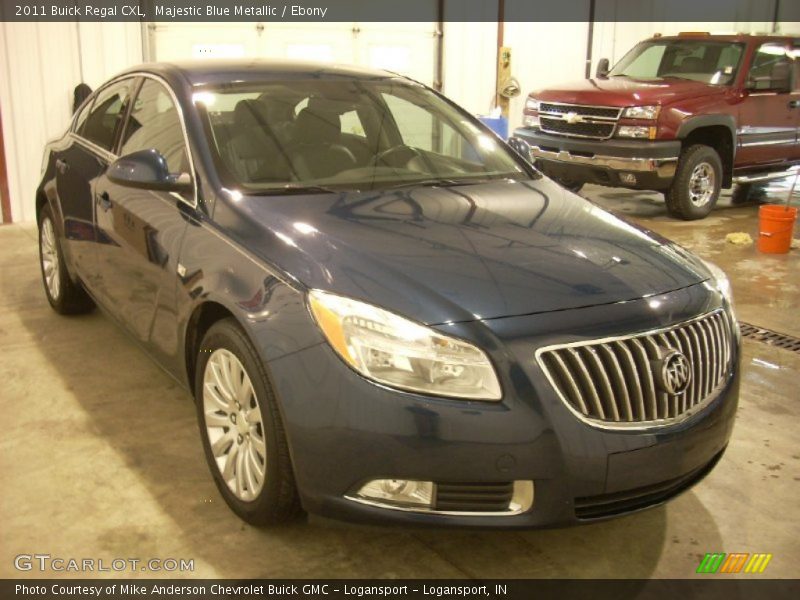 Majestic Blue Metallic / Ebony 2011 Buick Regal CXL