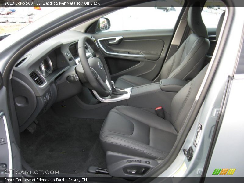 Electric Silver Metallic / Off Black 2013 Volvo S60 T5