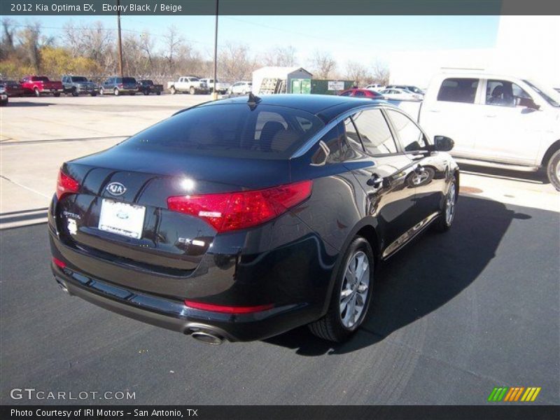 Ebony Black / Beige 2012 Kia Optima EX