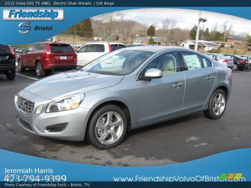 Electric Silver Metallic / Soft Beige 2013 Volvo S60 T5 AWD