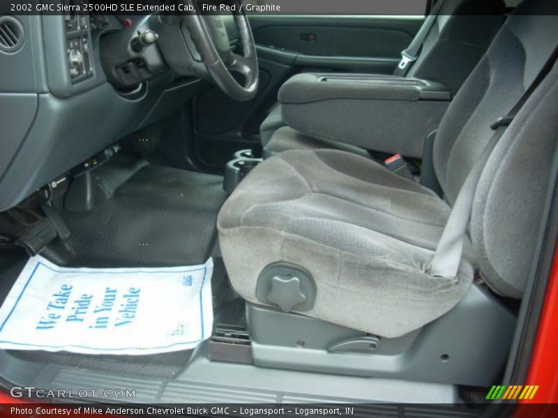 Fire Red / Graphite 2002 GMC Sierra 2500HD SLE Extended Cab