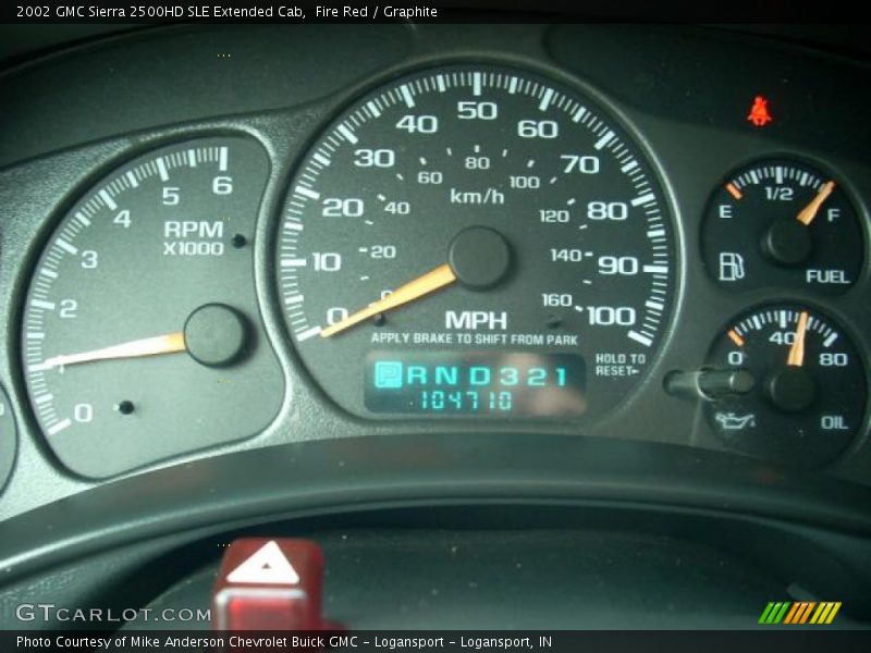Fire Red / Graphite 2002 GMC Sierra 2500HD SLE Extended Cab